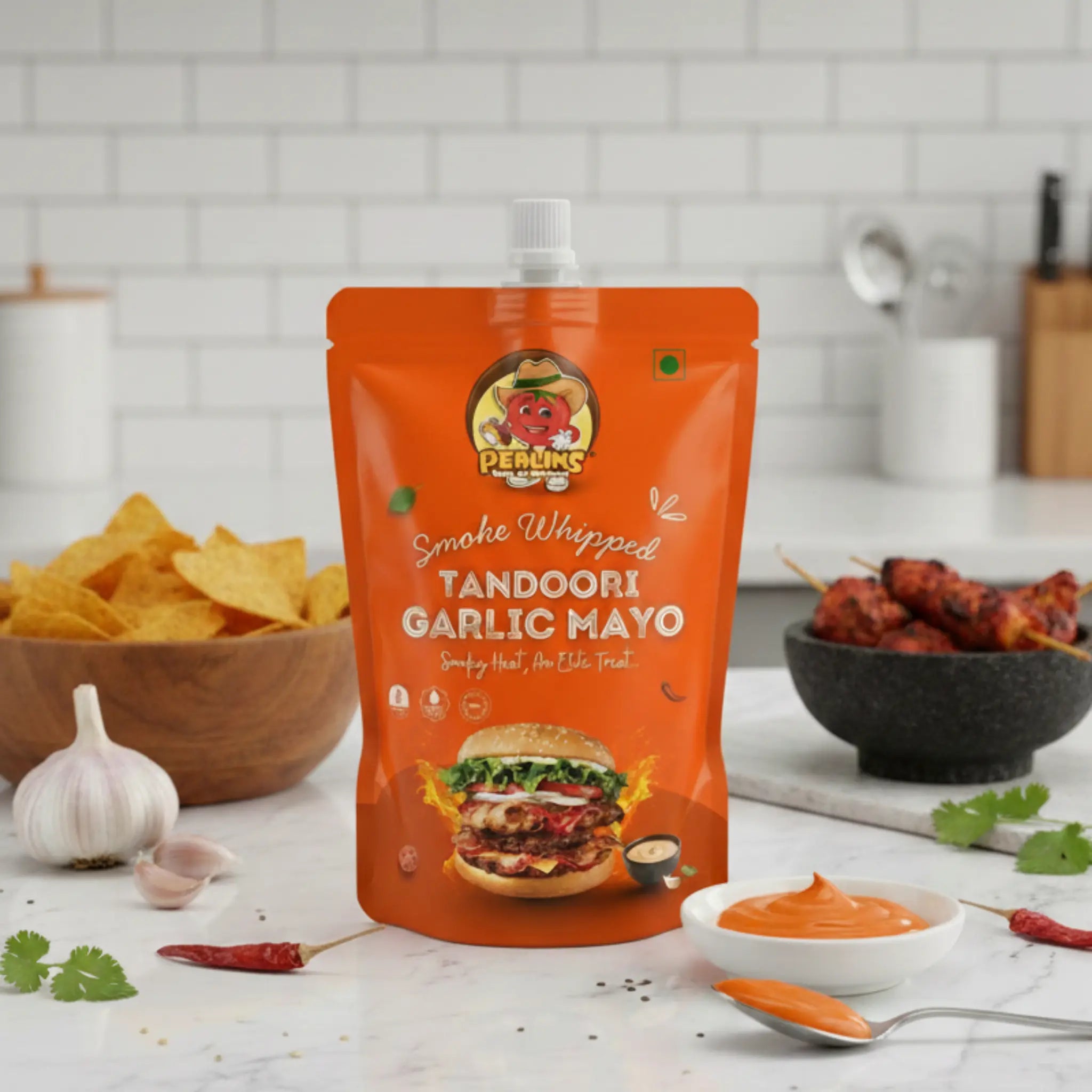 Smoke Whipped Tandoori Garlic Mayo