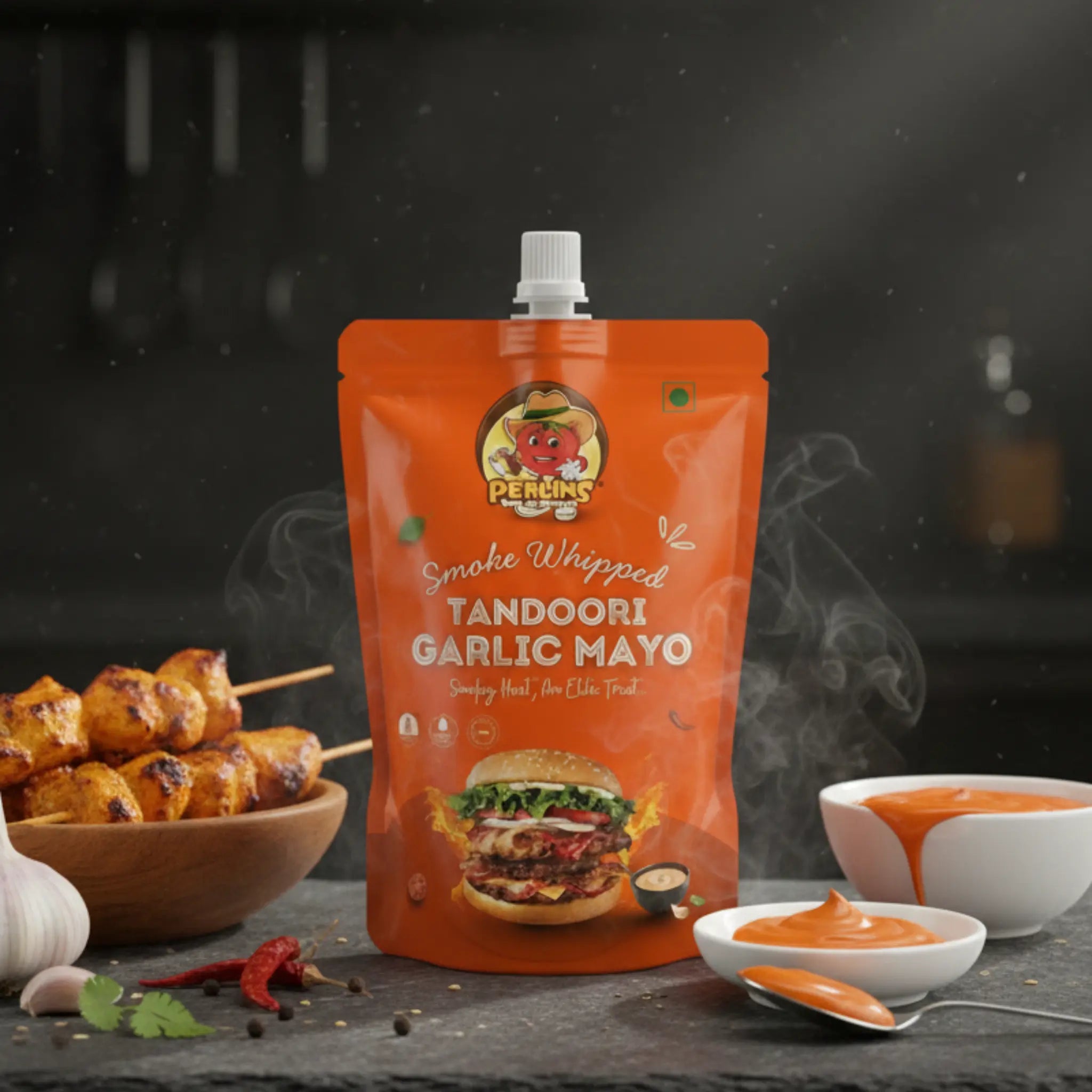 Smoke Whipped Tandoori Garlic Mayo